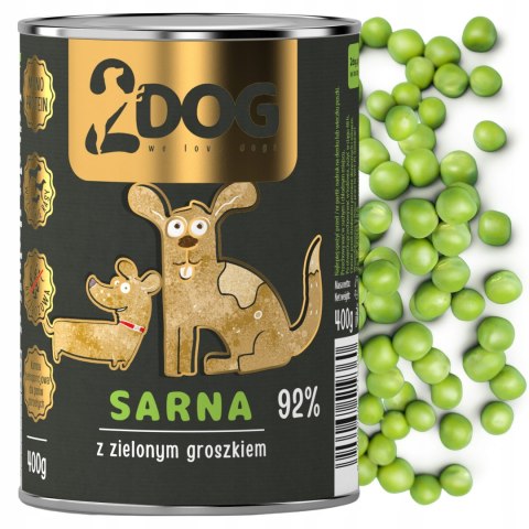 MOKRA KARMA DLA PSA SARNA 400 g MONOPROTEINOWA HIPOALERGICZNA Z BŁONNIKIEM