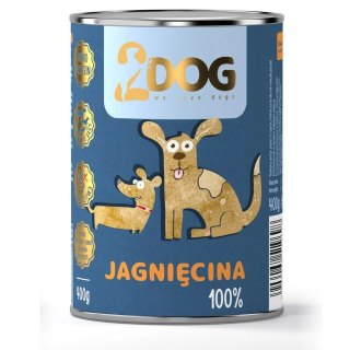 MOKRA KARMA DLA PSA 100% JAGNIĘCINA 400g MONOPROTEINOWA HIPOALERGICZNA