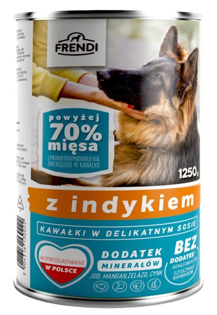 Frendi Kawałki W Delikatnym Sosie Z Indykiem 1250g