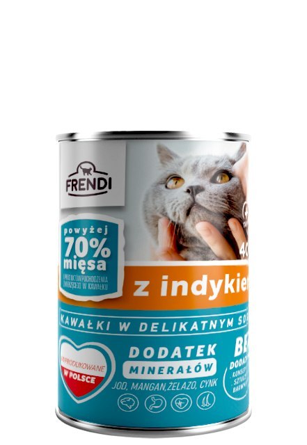 Frendi Kawałki W Delikatnym Sosie Z Indykiem 400g