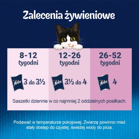 Felix Fantastic Junior W Galaretce Z Kurczakiem I Łososiem 4x85g