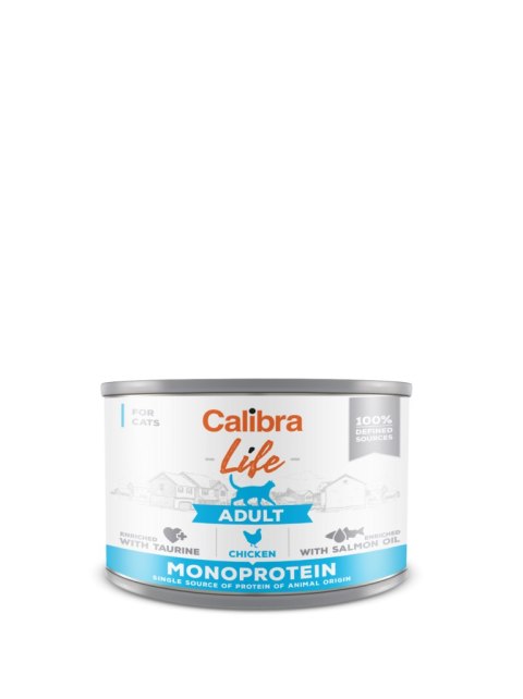 Calibra Cat Adult Life Karma Dla Kota Z Kurczakiem 200g