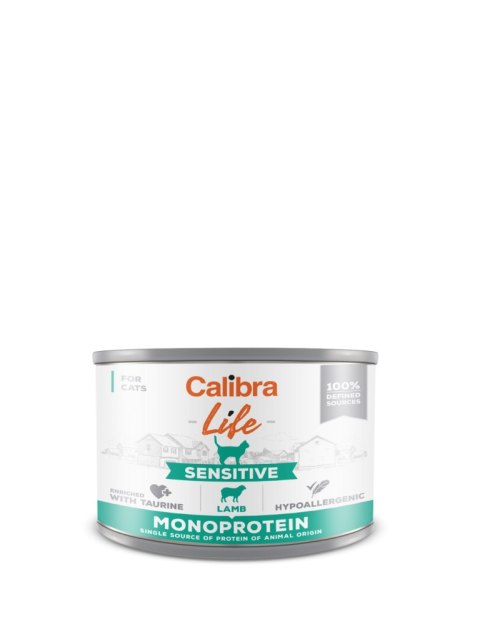 Calibra Cat Life Sensitive Karma Dla Kota Z Jagnięciną 200g