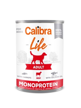 Calibra Dog Life Adult Beef With Carrots Karma Dla Psa 400g