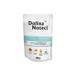 Dolina Noteci Premium Dla Psów Małych Ras Z Cielęciną, Pomidorami I Makaronem 100g
