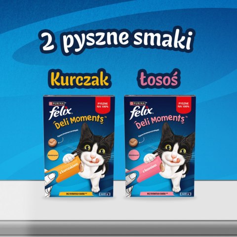 Felix Deli Moments Kremowe Przekąski Dla Kotów Z Kurczakiem 4x10g