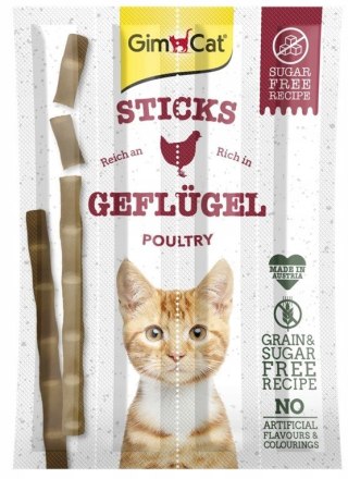 Gimcat Sticks Przysmak Dla Kota Z Drobiem I Wątróbką 4szt