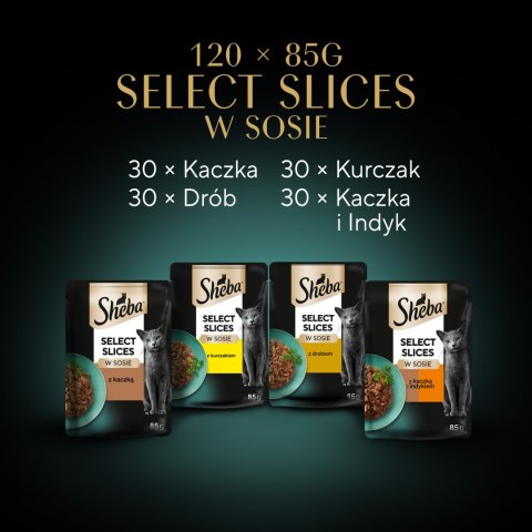 Sheba Selection Karma Dla Kota Drobiowe Smaki 120x85g
