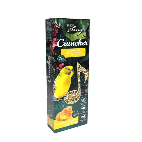 Sing&Song Cruncher Dla Papużki Falistej Jajeczno-Miodowy 85g 2w1