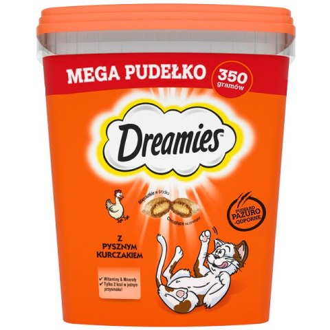 Dreamies Przysmak Dla Kotów Kurczak Mega Pudełko 350g