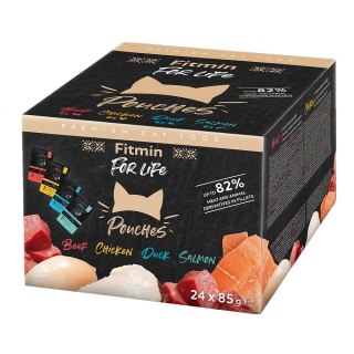 Fitmin Cat Pouch multipack karma mokra dla dorosłych kotów 24x85g