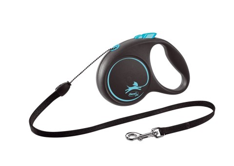 Flexi Smycz Black Design S Linka 5m Do 12kg Niebieska