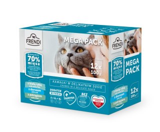 Frendi saszetki dla kota 12x100g - pełnoporcjowa karma w kawałkach w sosie