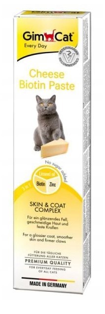 Gimcat Pasta Z Biotyną I Serem Dla Kota 50g