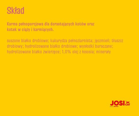 Josera Josicat Kitten Karma Sucha Dla Kociąt 10kg