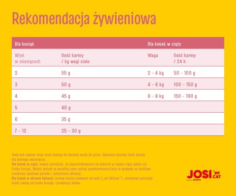 Josera Josicat Kitten Karma Sucha Dla Kociąt 10kg