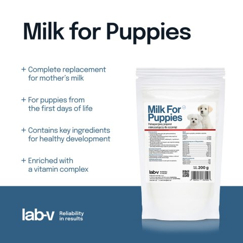 Lab-v Milk For Puppies-mleko dla szczeniąt 200g