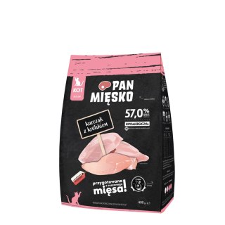 PAN MIĘSKO Kurczak z królikiem XS 400g dla kociąt