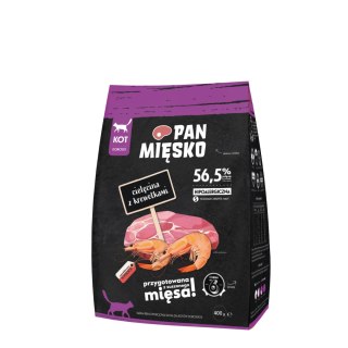 PAN MIĘSKO Sucha karma dla kota - Cielęcina z krewetkami