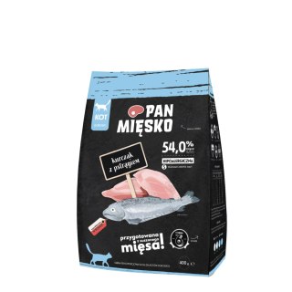PAN MIĘSKO Sucha karma dla kota - Kurczak z pstrągiem, 400 g