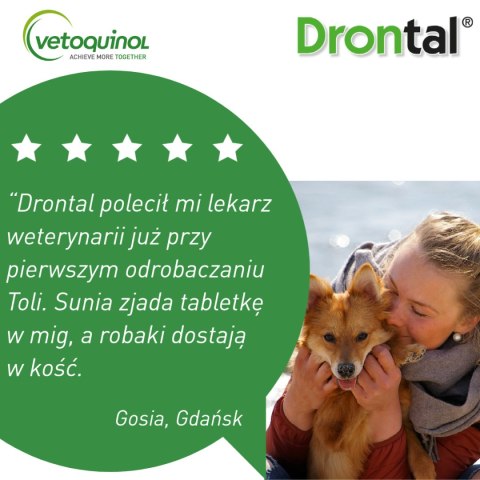 VETOQUINOL Drontal - Dog Flavour Tabletki Dla Psów 2tabl. (kostki)