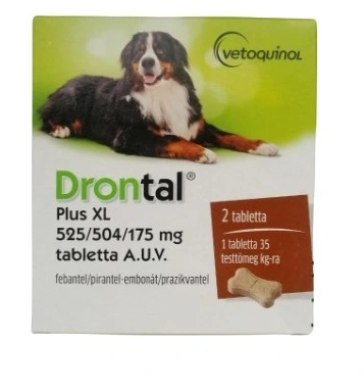VETOQUINOL Drontal Plus Flavour 35kg Tabletki Dla Psów 2tabl.