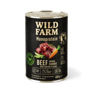 WILD FARM Monoprotein Beef 400g - hipoalergiczna karma dla psa