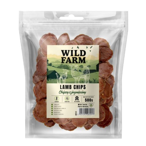 WILD FARM Chipsy Z Jagnięciny Przysmak Dla Psa 500G