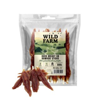 WILD FARM Filet Z Piersi Kaczki Na Patyku Przysmak Dla Psa 500G