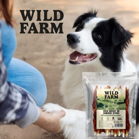 WILD FARM Filet Z Piersi Kaczki Na Patyku Przysmak Dla Psa 500G