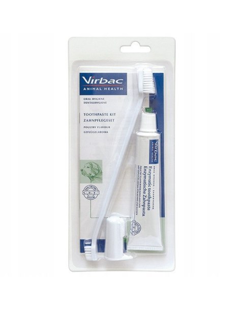 VIRBAC Zestaw stomatologiczny dla psów (pasta + szczoteczka) 70g