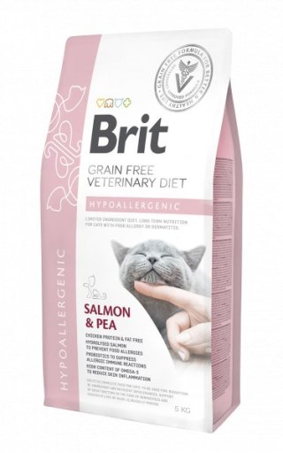 Brit Grain Free Veterinary Diet Cat Hypoallergenic Łosoś Z Groszkiem 2kg