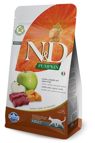 Farmina N&D Pumpkin Feline Adult Venison Pumpkin&Apple Recipe 5kg