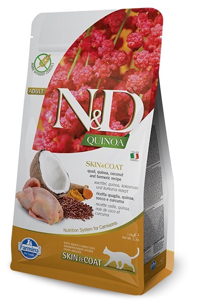 Farmina N&D Quinoa Feline Skin&Coat Quail 300g