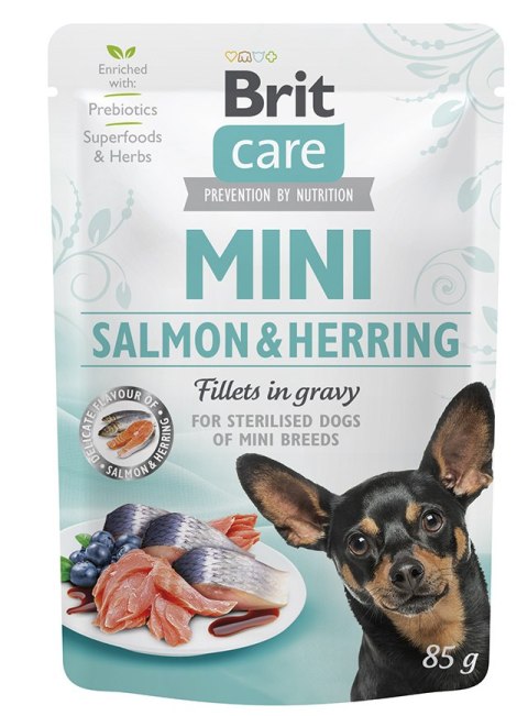 Brit Care Mini Filety W Sosie Z Łososia I Śledzia 85g