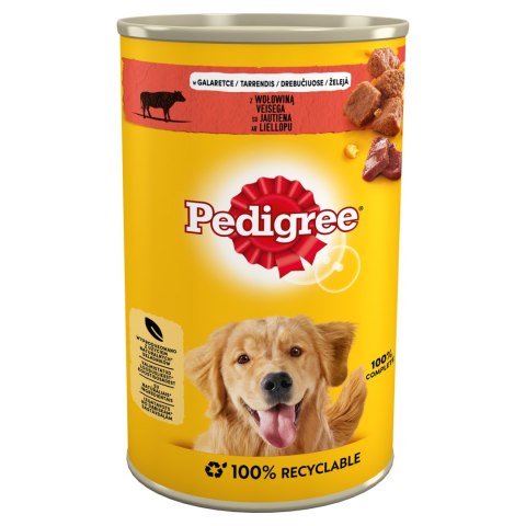 Pedigree Mokra Karma Dla Dorosłych Psów Z Wołowiną W Galaretce 1200g