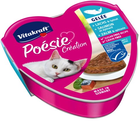 Vitakraft Poesie Karma Dla Kota Z Łososiem I Szpinakiem 85g