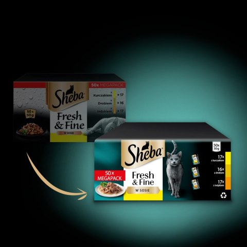 Sheba Fresh & Fine Saszetka 50x50g