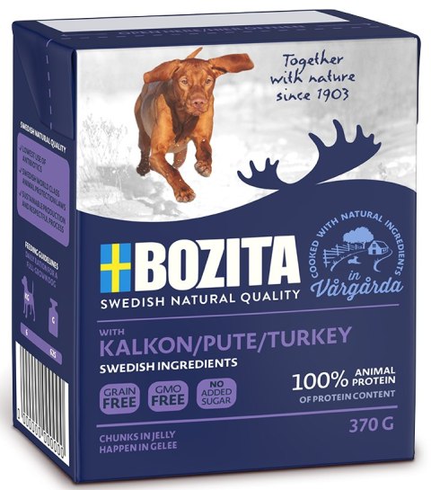 BOZITA Dog Indyk W Galarecie 370g